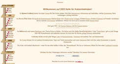Desktop Screenshot of katzenfreund.com