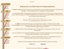 Tablet Screenshot of katzenfreund.com